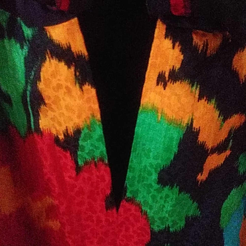 Wayne Kastning for Helga  Floral Dress Vintage Long Sleeves Rare - Picture 12 of 15